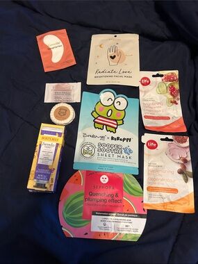 Sephora Quenching & Plumping Effect Sheet Mask - Pink & Green
